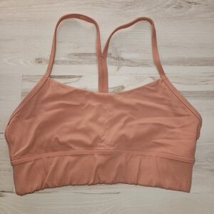 Savvi Shallow Sports Bra  Medium Racerback  Pink Low Impact